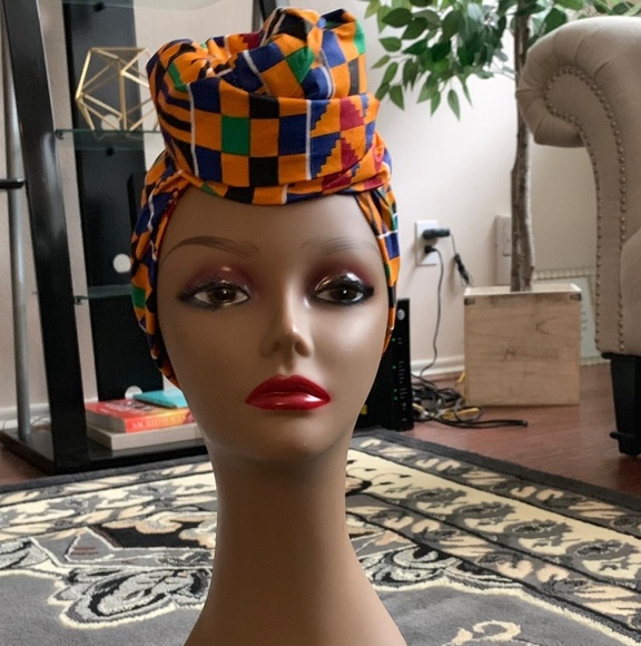 Accessories | Kente Fabric Africa Head Wrap Ankara | Poshmark
